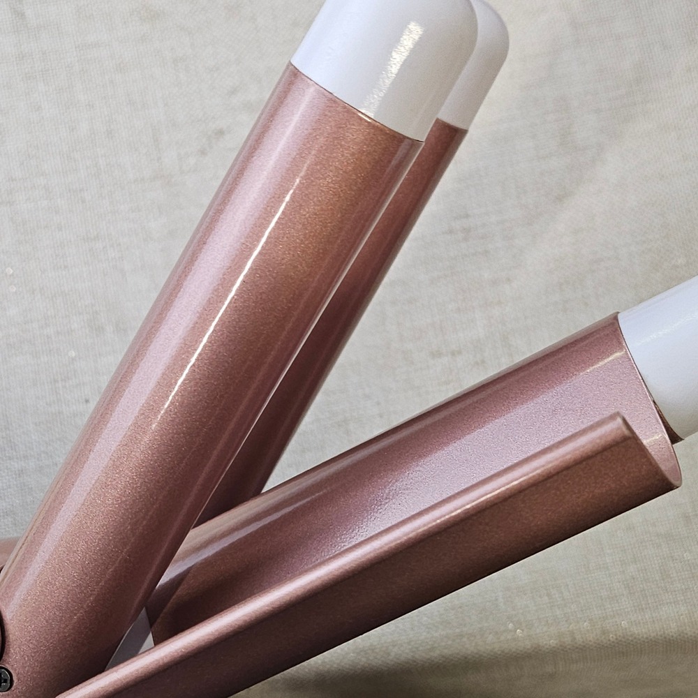 L+W BIO Ripple Triple Barrel Waver 1" Ceramic Hair Waver White Rose Gold LW-0744 - Picture 14 of 16
